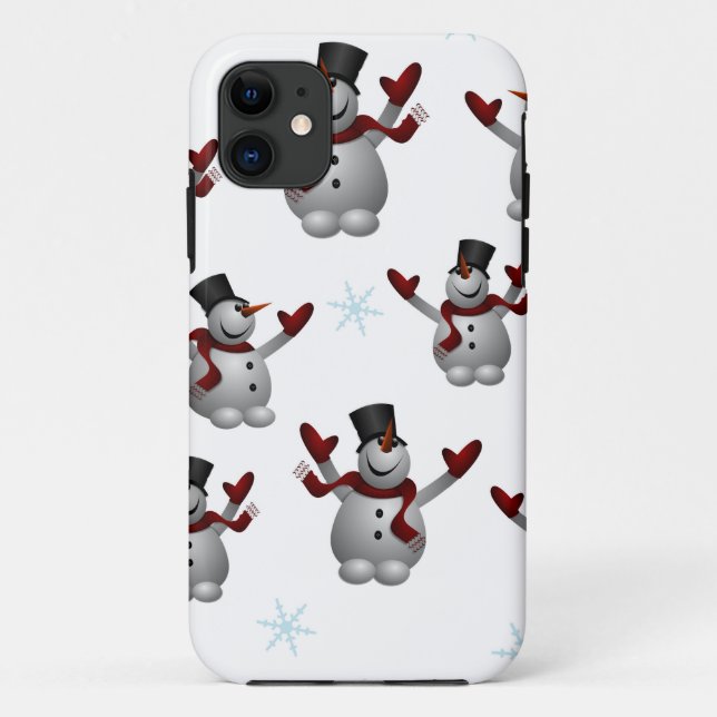 Snowmen and Snowflakes Case-Mate iPhone Case (Back)