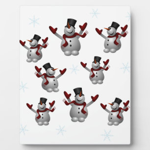 Snowmen and Snowflakes Plaque