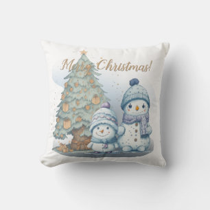 Snowmen bro Christmas Cushion