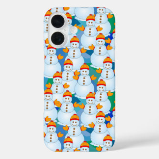 Snowmen iPhone 16 Case
