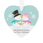 Snowmen Couple Custom Christmas