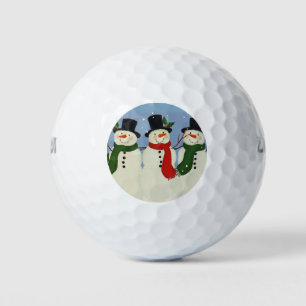 Snowmen Golf Balls