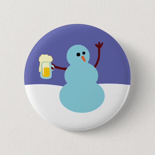 Snowmen Gone Wild! 6 Cm Round Badge (Front)