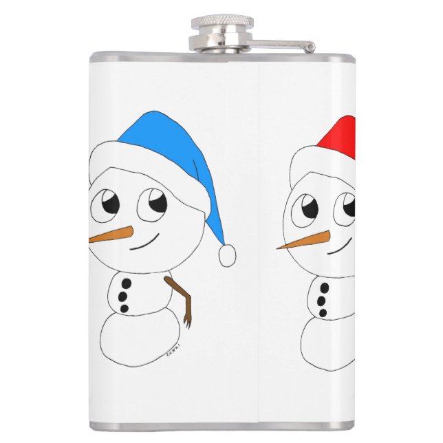 snowmen   hip flask (Back)