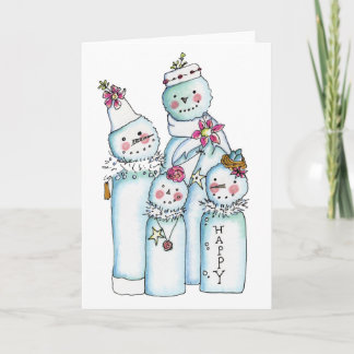 Snowmen Holiday Card