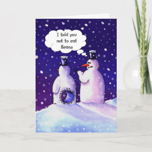 Snowmen Humour Holiday Card