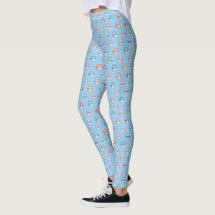 Snowmen in Snowflakes Leggings