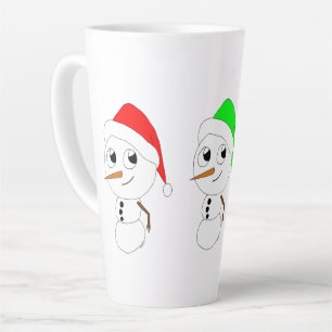 snowmen latte mug