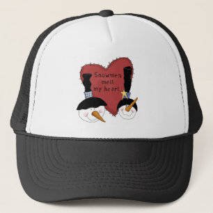Snowmen Melt My Heart Tshirts and Gifts Trucker Hat