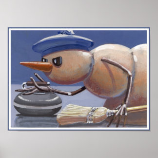 Snowmen on Ice Poster