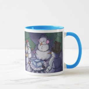 Snowmen Out Camping Mug