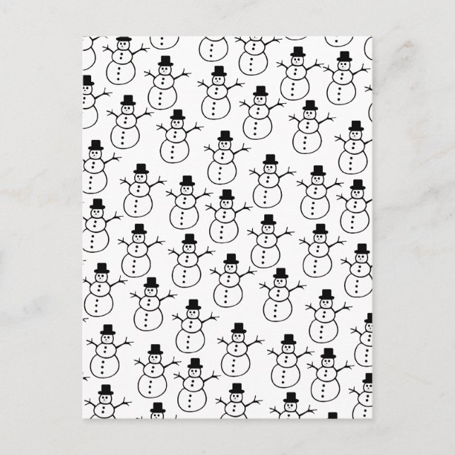 Snowmen Postcard (Front)