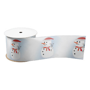 Snowmen Satin Ribbon