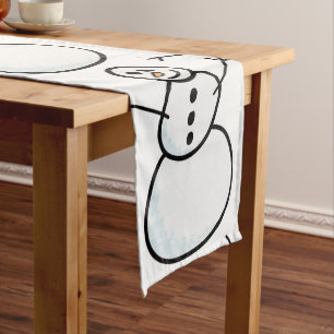 Snowmen Short Table Runner