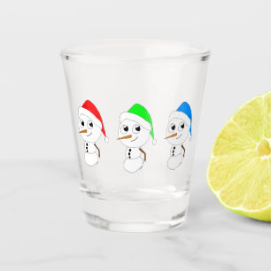 snowmen  shot glass