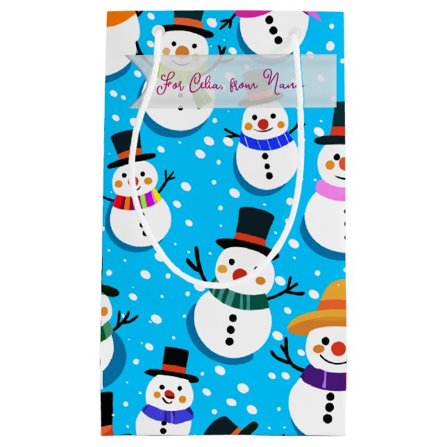 snowmen small gift bag (Front)