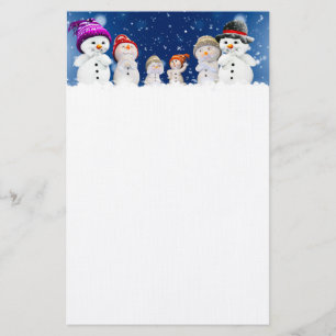 Snowmen Stationery