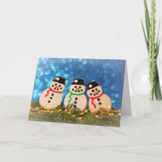 Snowmen Sugar Cookie Christmas Holiday Card