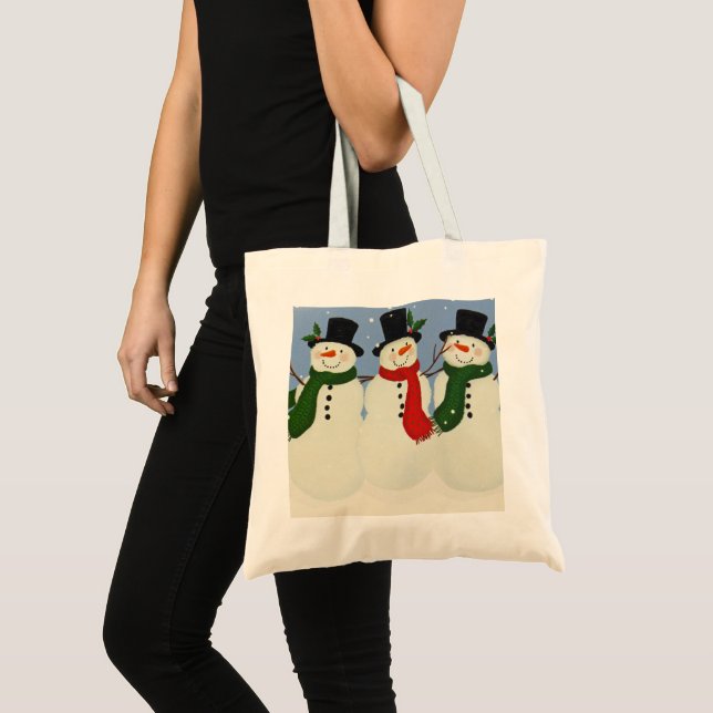 Snowmen Tote Bag (Front (Product))