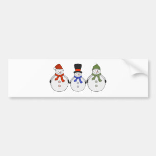 Snowmen Winter has come Bumper Sticker