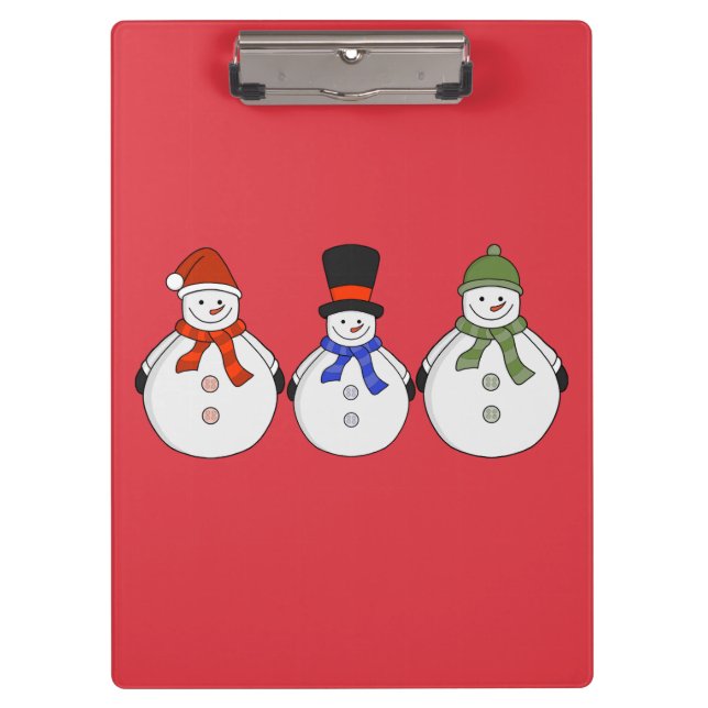 Snowmen Winter has come Clipboard (Front)