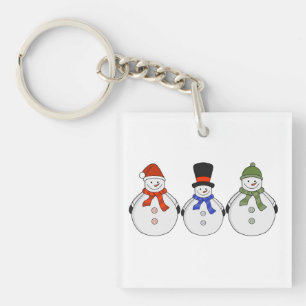 Snowmen Winter has come Key Ring
