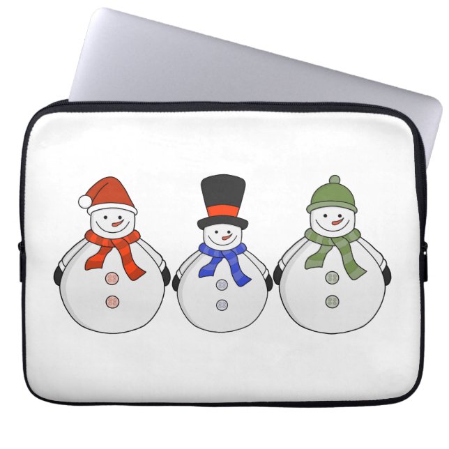 Snowmen Winter has come Laptop Sleeve (Front)