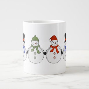 Snowmen Winter has come Large Coffee Mug