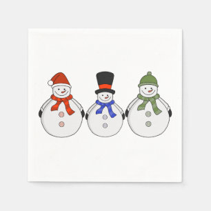 Snowmen Winter has come Napkin