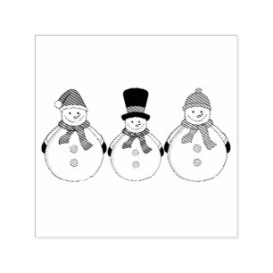 Snowmen Winter has come Self-inking Stamp