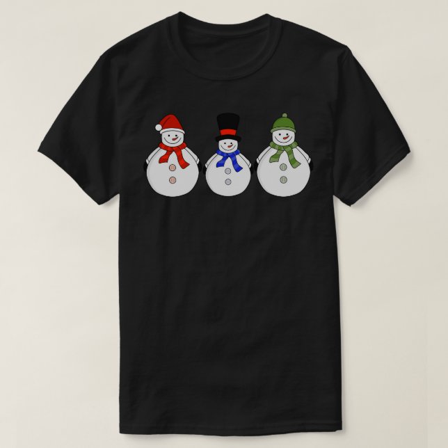 Snowmen Winter has come T-Shirt (Design Front)