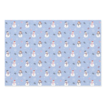 Snowmen wrapping paper