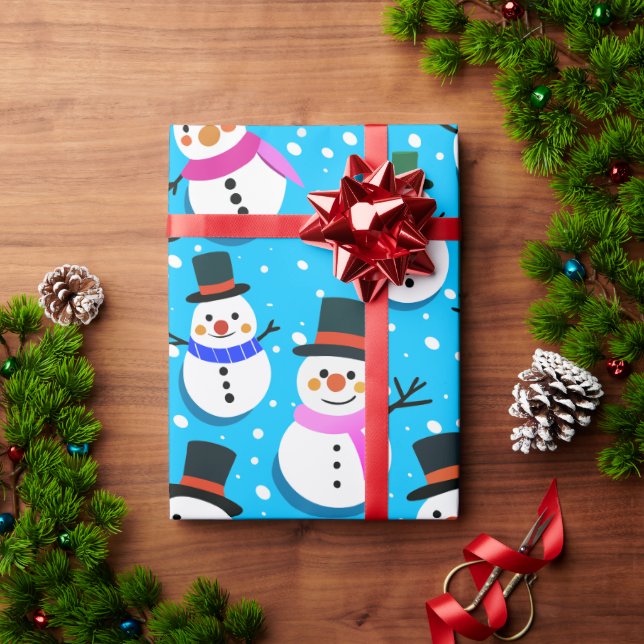 snowmen wrapping paper (Holiday Gift)