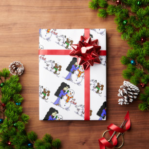 SnowMidge Christmas Hanukkah Birthday Gift Paper