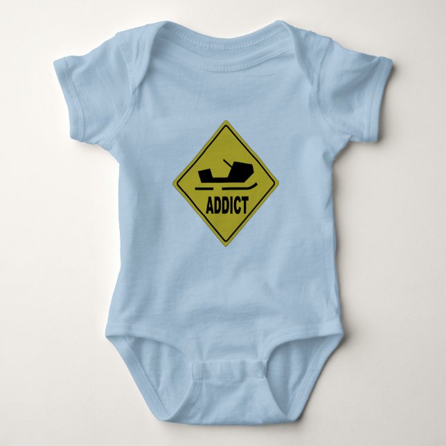 Snowmobile 2 baby bodysuit (Front)