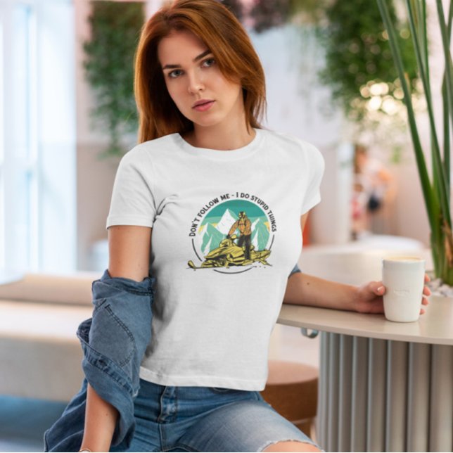 Snowmobile And Mountains  T-Shirt (Creator Uploaded)