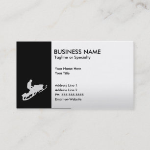 snowmobile business card