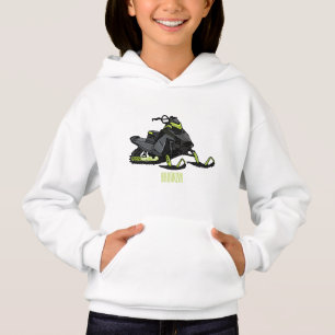 Snowmobile cartoon illustration