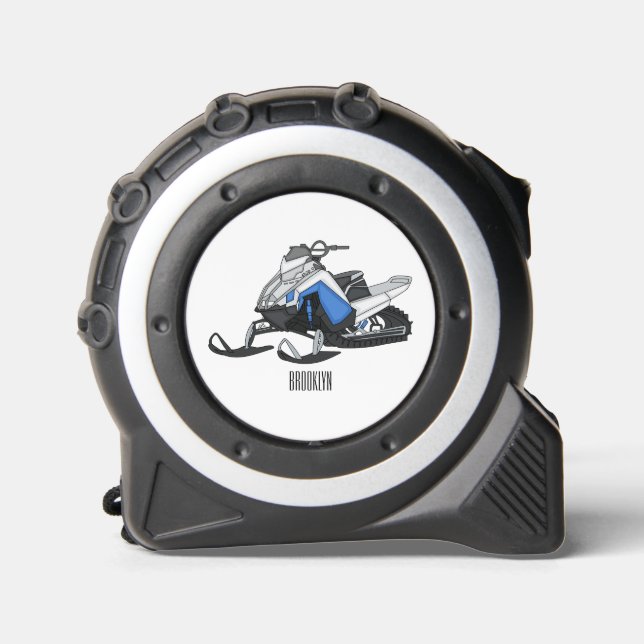 Snowmobile cartoon illustration 1 (Front)