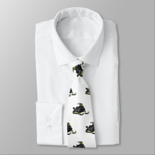 Snowmobile cartoon illustration  tie