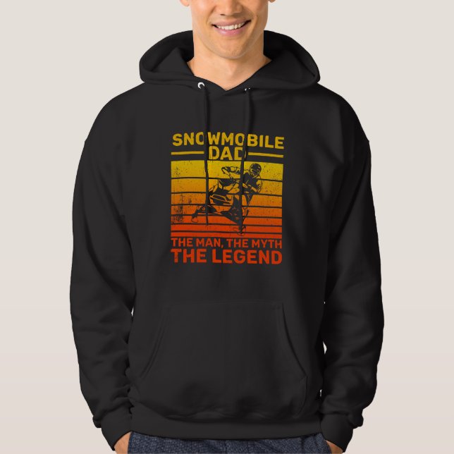 Snowmobile Dad Hoodie (Front)
