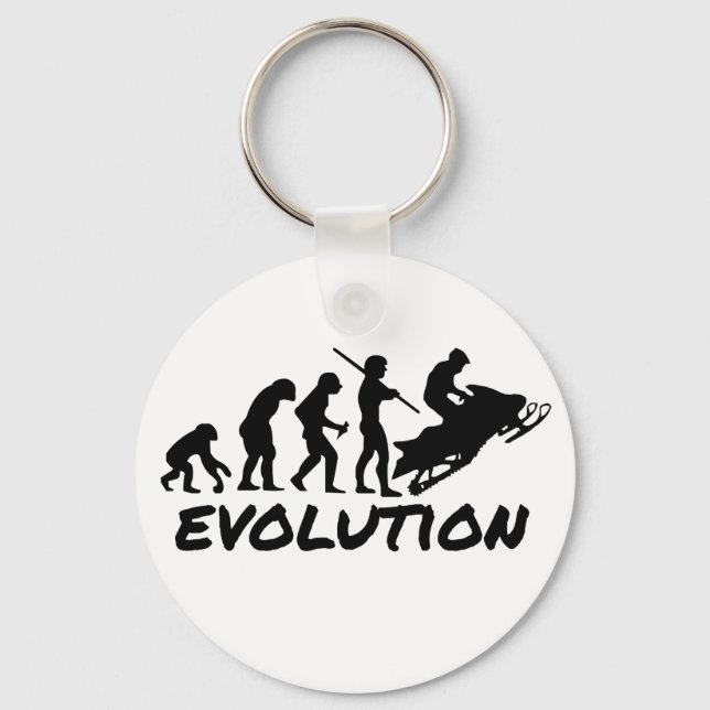 Snowmobile Evolution Key Ring (Front)