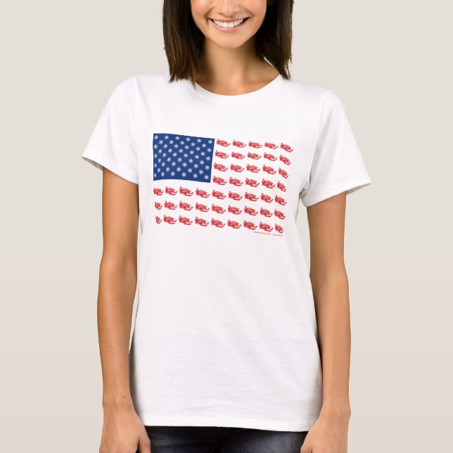 Snowmobile Flag T-Shirt (Front)