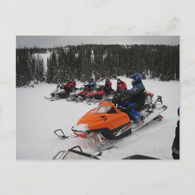 Snowmobile Group Ride Postcard (Front)