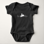 Snowmobile Heartbeat Winter Sport Motor Sled Baby Bodysuit<br><div class="desc">this funny snowmobile heartbeat design is the perfect gift idea for every motorsled rider and winter sports fan.</div>