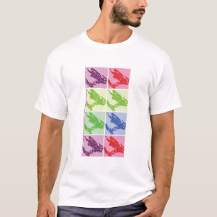 Snowmobile in Pop Art T-Shirt