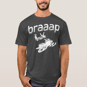 Snowmobile Jumping Design For Sled Riders In Winte T-Shirt