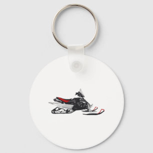 Snowmobile Key Ring