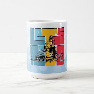 Snowmobile Lover Lets Ride Quote Coffee Mug