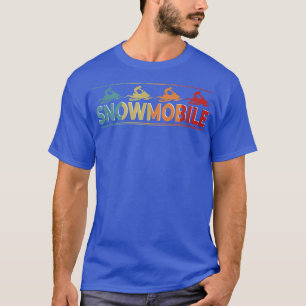 Snowmobile Motor Sled Vintage Rider T-Shirt